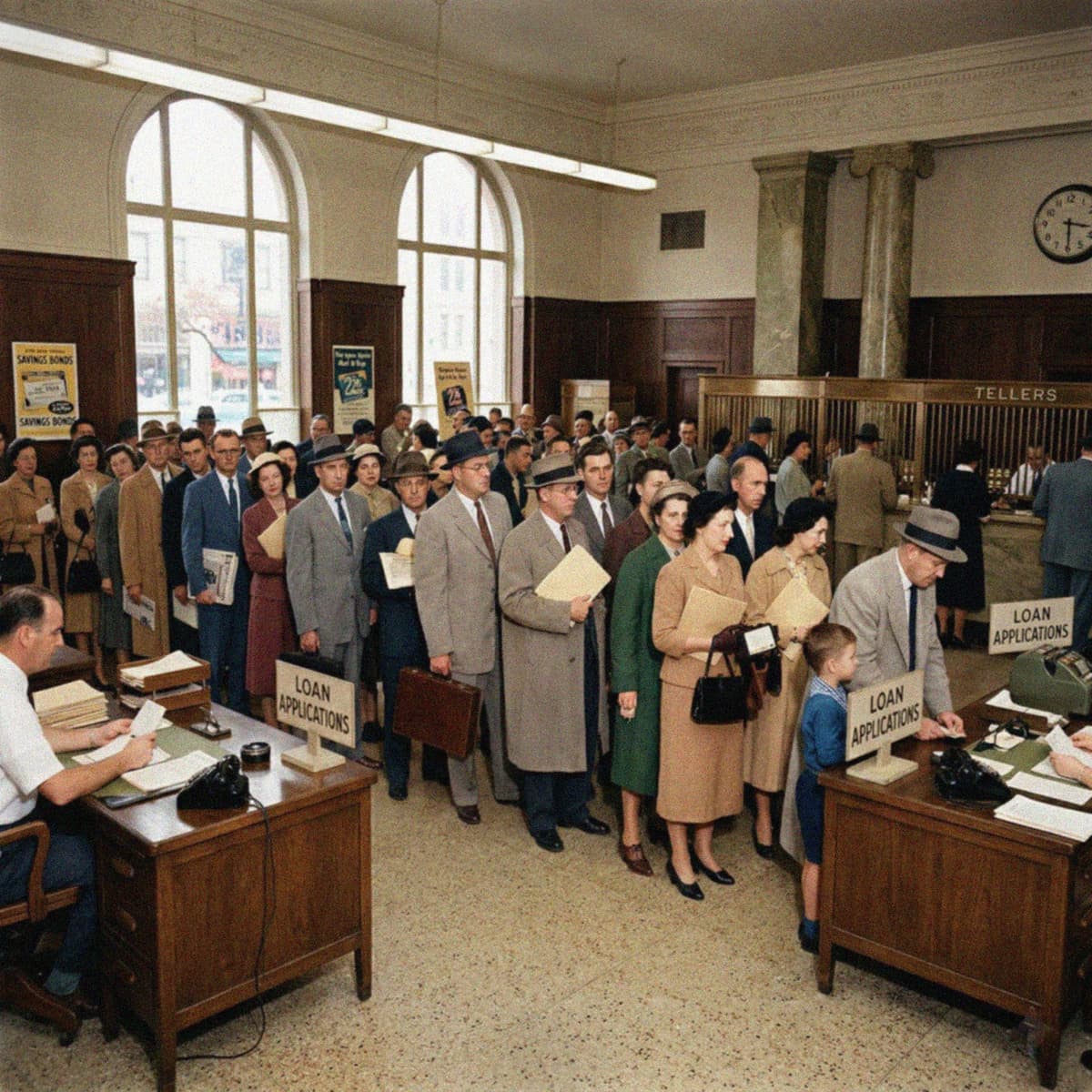 Emprunteurs en attente de leur demande de prêt